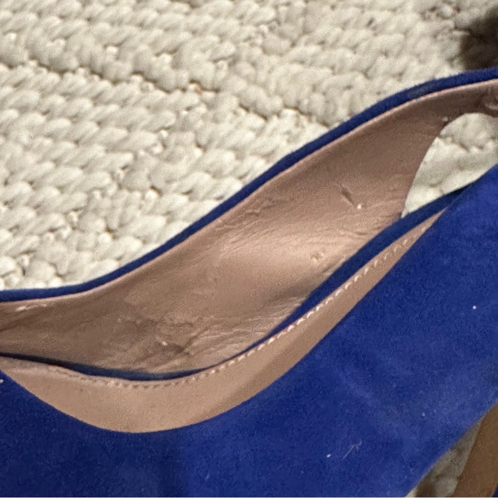 Vince Camuto Royal Blue Peep-Toe Heels - Picture 8 of 9